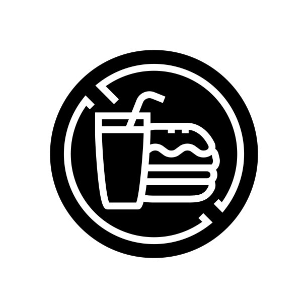 禁止食物标志矢量图图片下载