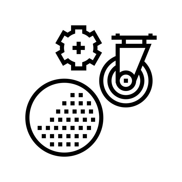 聚氨酯弹性体线图标矢量插图图片下载