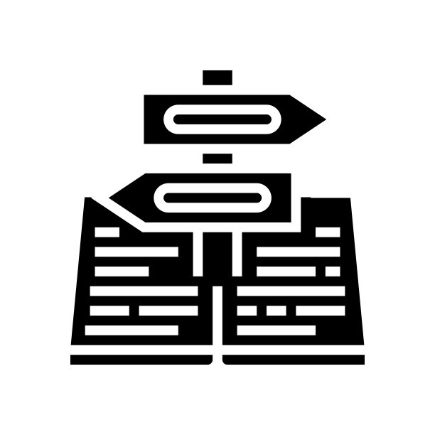 指导信息符号图标矢量插图图片下载