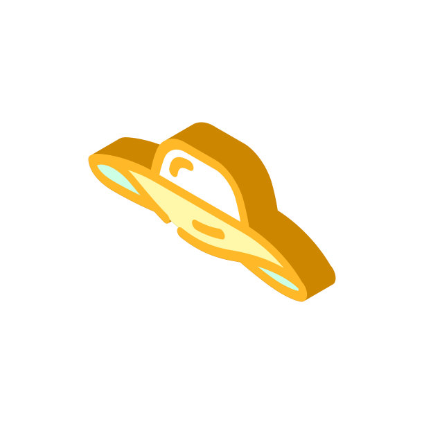 帽子附件等距图标矢量插图图片下载