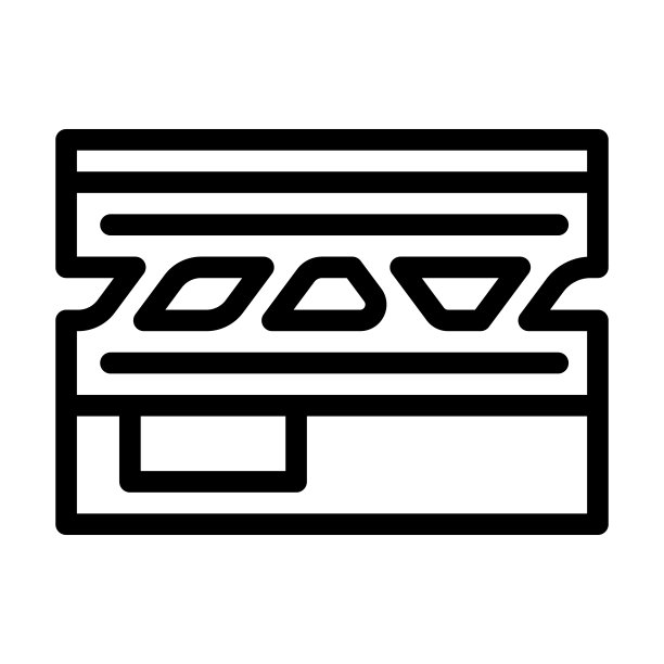 跑道机场线图标矢量插图图片下载