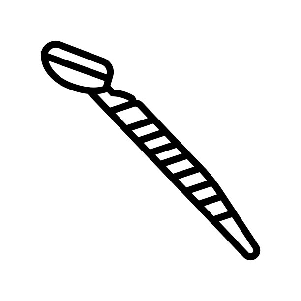 面部剃须刀眉线图标矢量插图图片下载