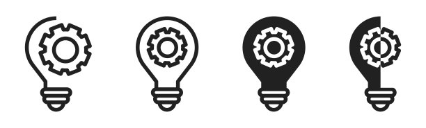 创新的图标集。灵感图标。图片下载