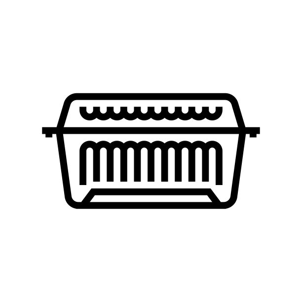 一次性塑料线条图标矢量图图片下载