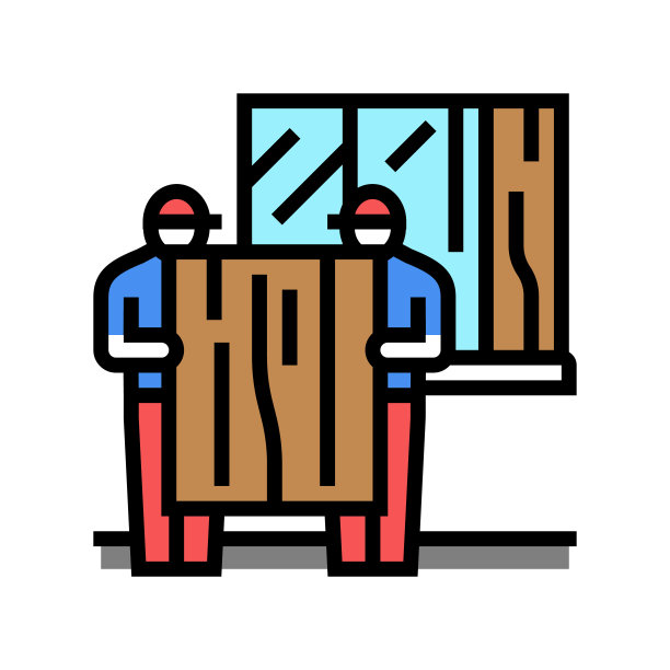 登板服务彩色图标矢量插图图片下载