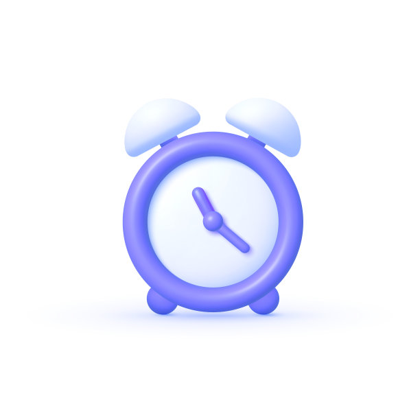 逼真的时钟3d装饰设计。逼真的3 d对象。向量3 d演示。现代向量。图片下载