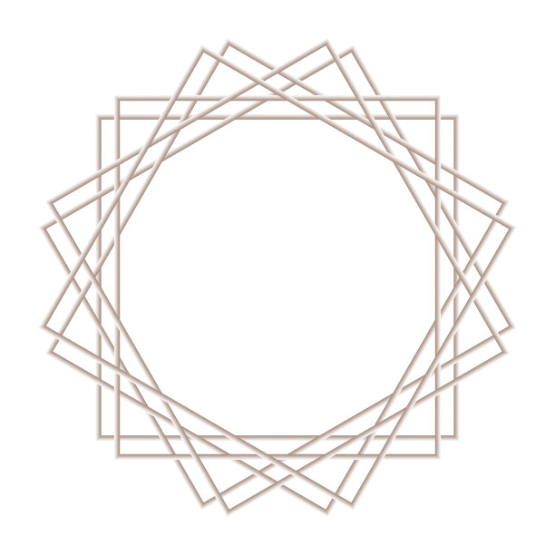 几何装饰圆形线性框架的文本，米色简约的梯度。图片下载