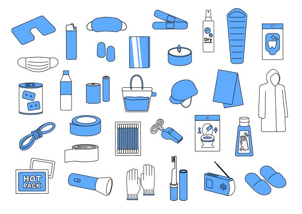 防灾物资集插图图片下载