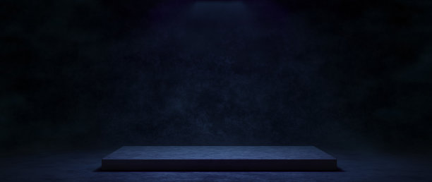 优雅和豪华的石岩平台平台台台自然深色绿松石颜色呈现展示背景3D插图图片下载