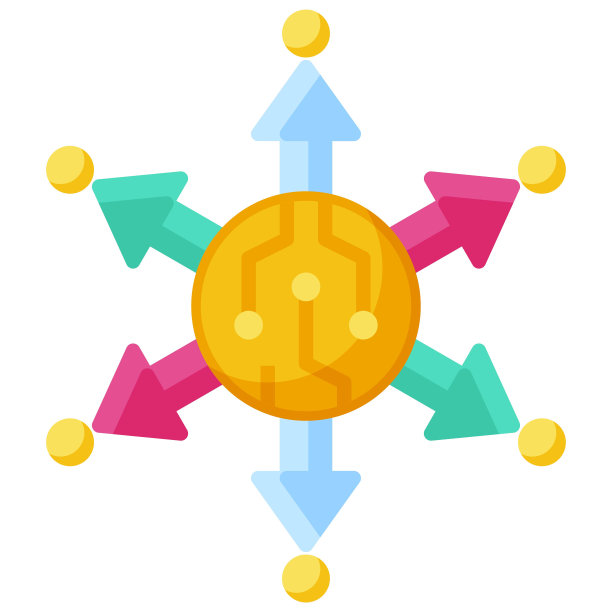 去中心化金融图标，DeFi相关矢量插图图片下载