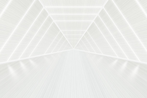 3D渲染线向前延伸到未来的空间通道背景图片下载