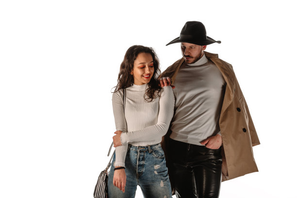 年轻迷人的时装模特图片下载