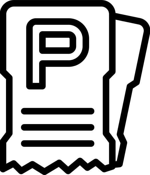 停车账单纸图标轮廓车辆图片下载