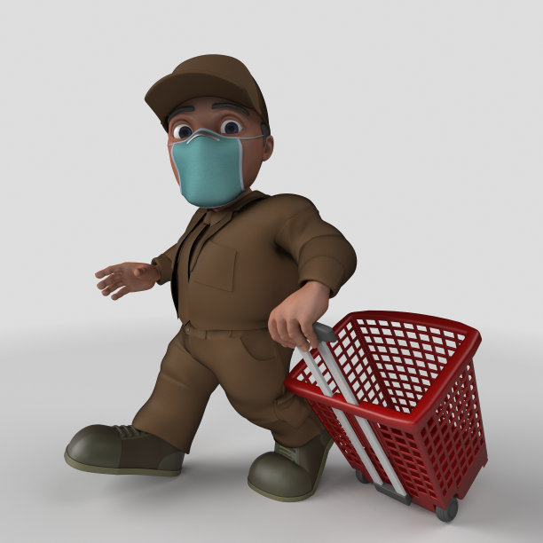 3D卡通送货司机图片下载