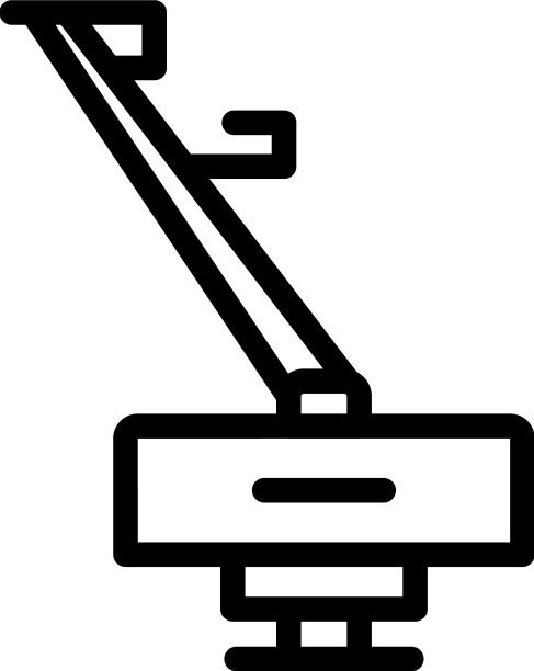 快速修剪图标轮廓花园草坪图片下载