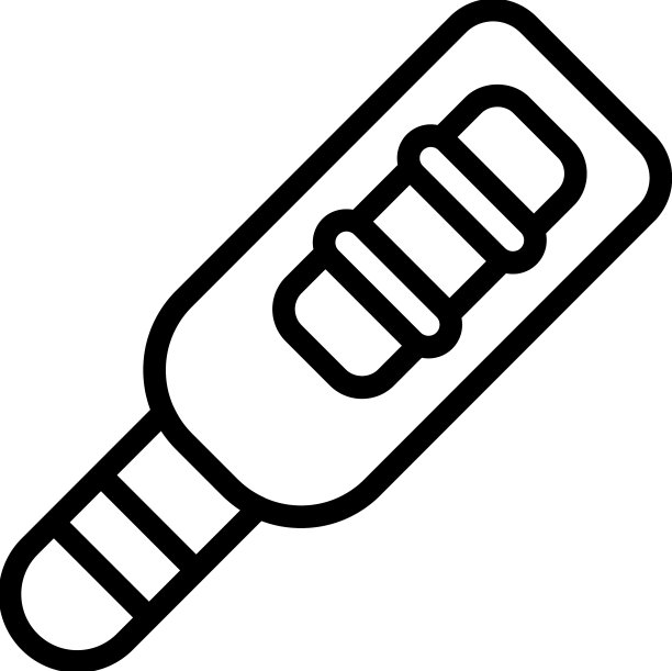 阳性妊娠测试图标轮廓尿图片下载
