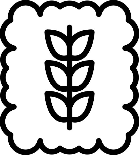 小麦片图标轮廓谷物玉米图片下载