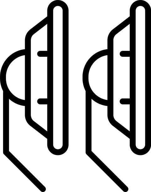 橡胶挡风玻璃雨刷图标轮廓车图片下载