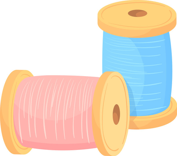 缝纫线轴图标卡通木卷图片下载