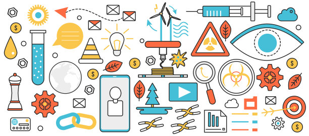 绿色能源发展，科技用风力发电图片下载