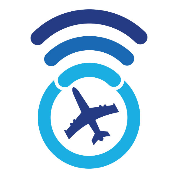 航空公司wifi的标志。图片下载