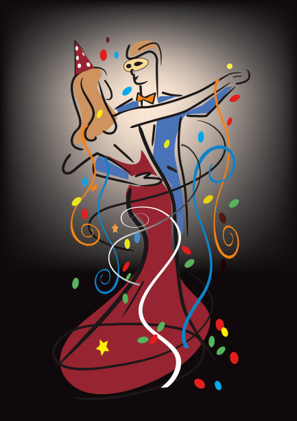 舞厅舞者，嘉年华，情侣。图片下载