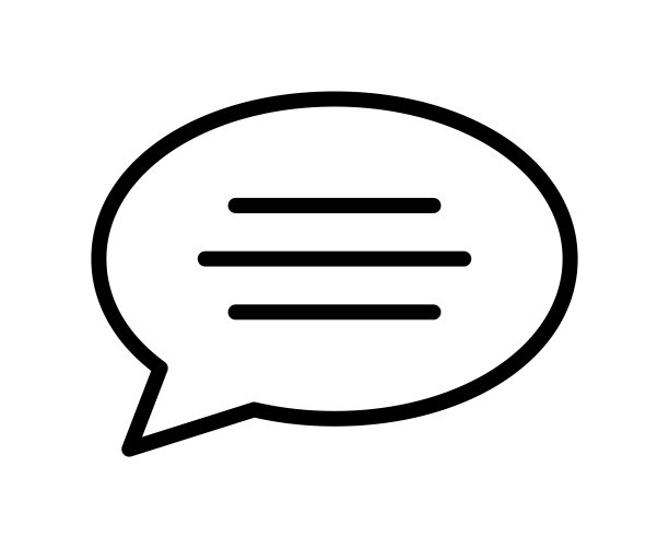 聊天语音气泡扁线图标。用于移动概念和网页设计、商店的大纲标识图片下载