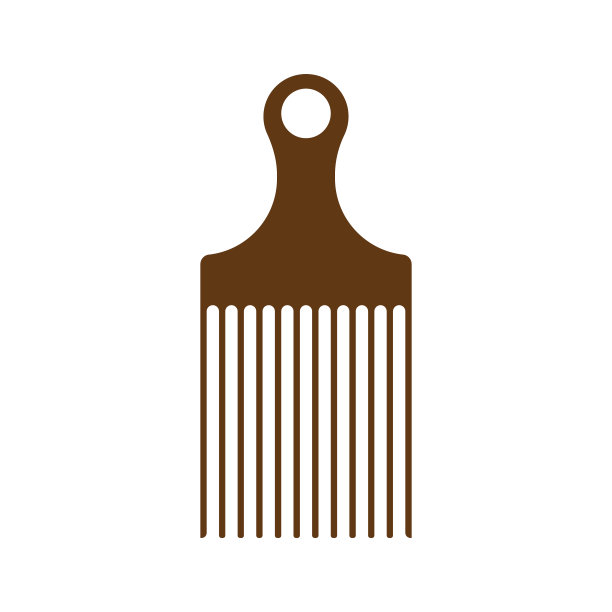 梳子是用来梳头发的装置。梳子由旋钮和小齿组成。理发师用各种各样的梳子。理发店单个图标在卡通风格矢量符号股票插图网图片下载