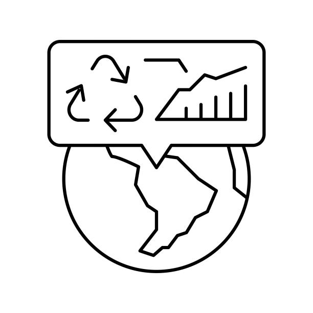 系统生态线图标矢量图图片下载