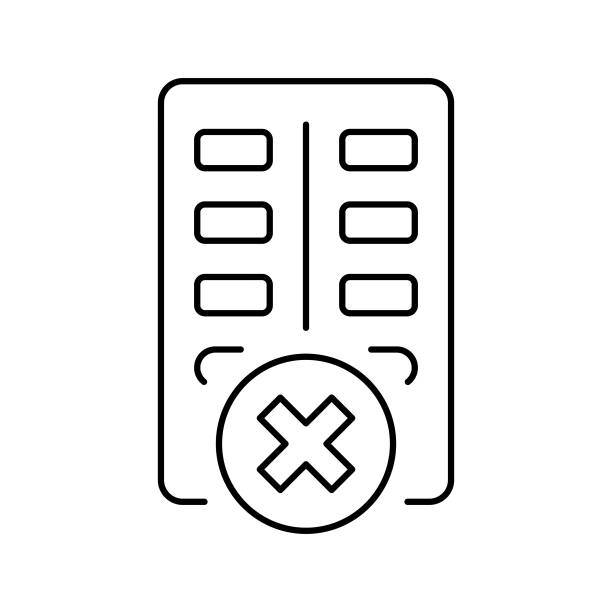 陌生人小偷禁止孩子行图标矢量插图图片下载