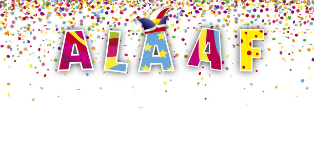 Alaaf头部小丑帽子领带五彩纸屑图片下载