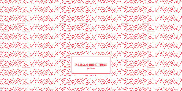 独特的多线三角形图案图片下载