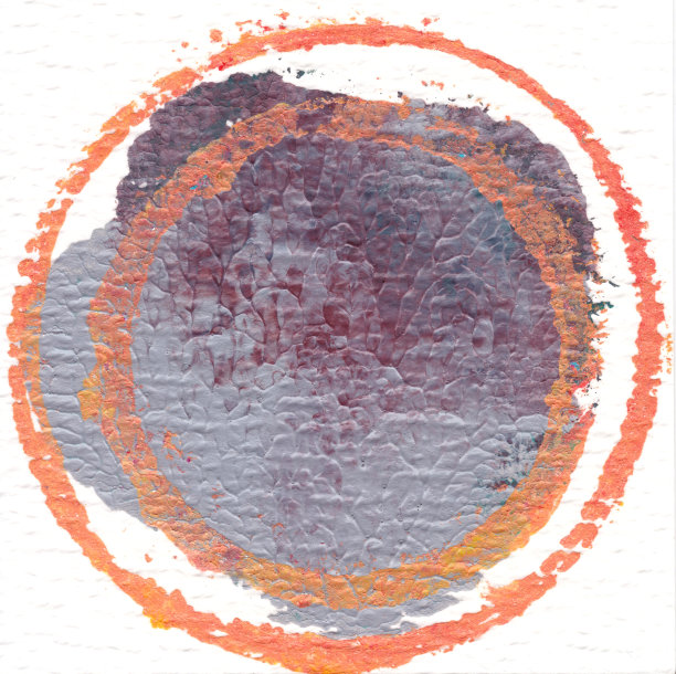 彩色手绘圆圈。丙烯酸在纸上。设计使用。图片下载