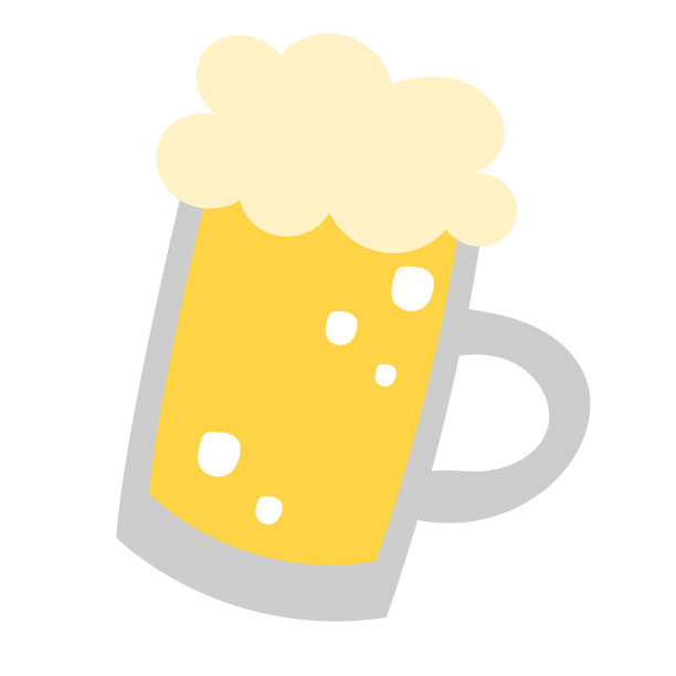 简单而扁平的生啤插图图片下载
