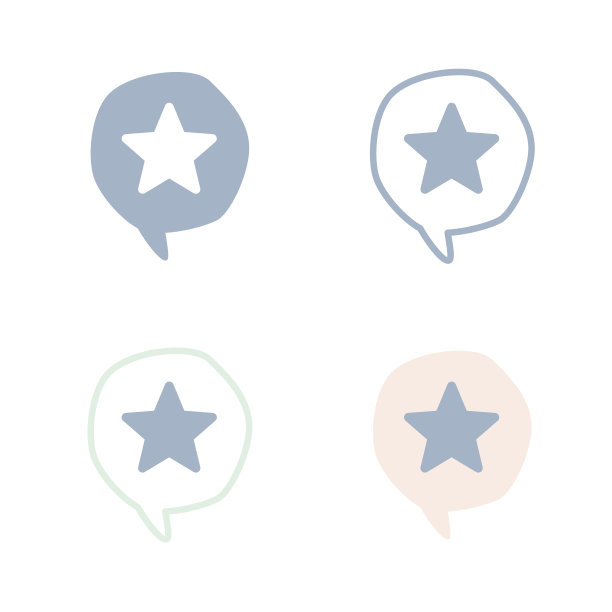 星号演讲气泡图标设置图片下载