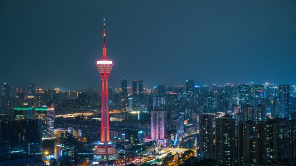 成都城市夜景图片下载