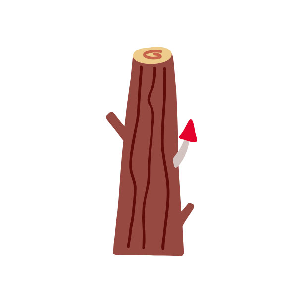 手绘树桩图片下载