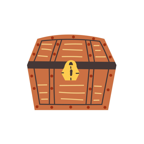 带锁木箱图片下载