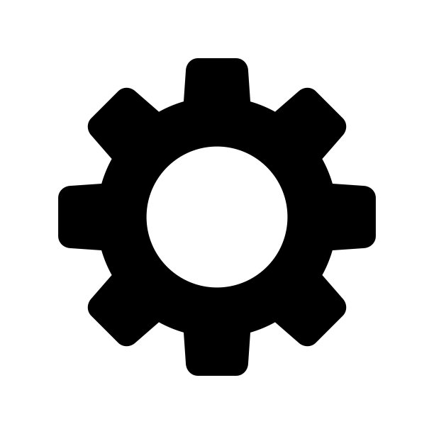 齿轮在白色的背景图片下载