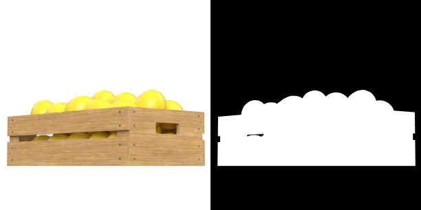 木箱里的柠檬图片下载