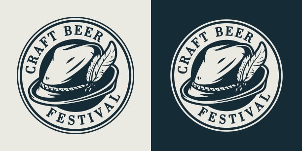 象征巴伐利亚啤酒节的帽子和羽毛图片下载