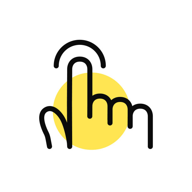 手指轻触触板手势。像素完美，可编辑的笔画最小线艺术图标图片下载