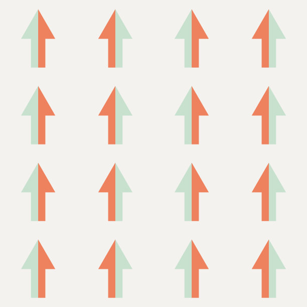 箭头地理无缝模式与三角形。图片下载