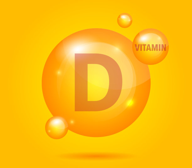 营养符号矢量概念。维生素d的功效图片下载