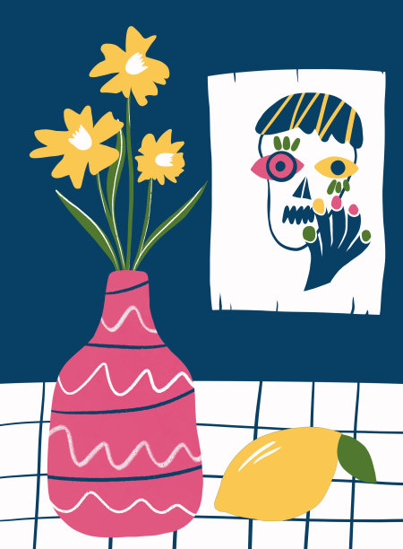 抽象的静物，色彩斑斓图片下载