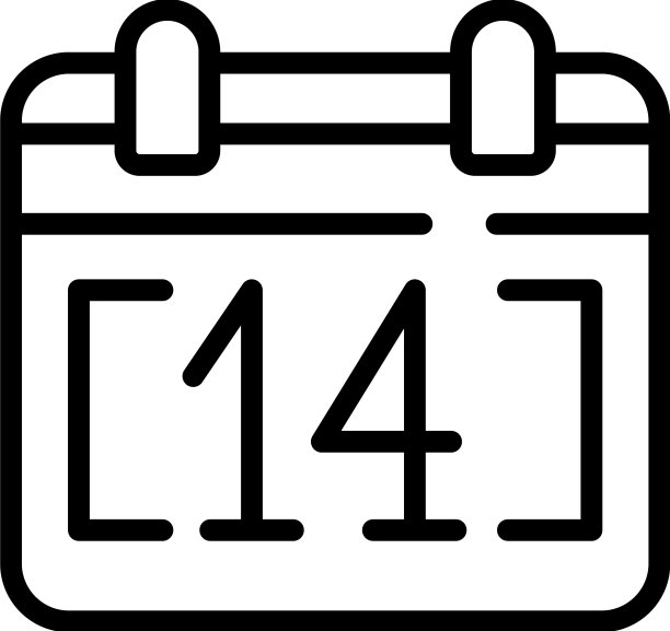 自我隔离日历图标轮廓屋图片下载