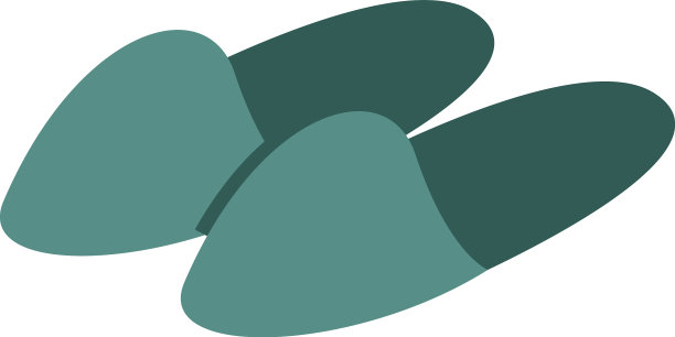 拖鞋一双绿色舒适舒适的家图片下载