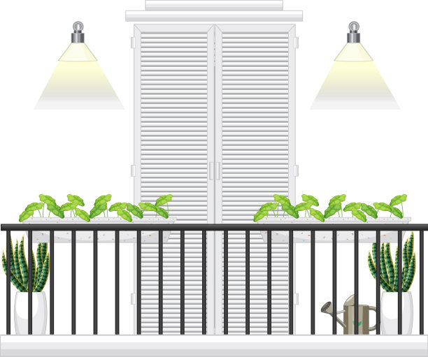 公寓楼外立面阳台图片下载