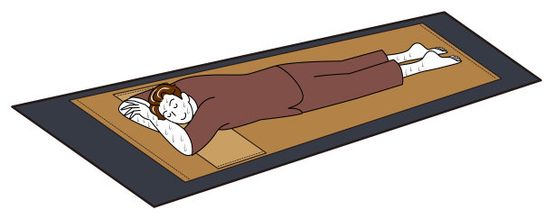 可爱男人享受高温汗蒸房图片下载