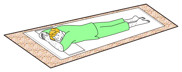 可爱男人享受高温汗蒸房图片下载